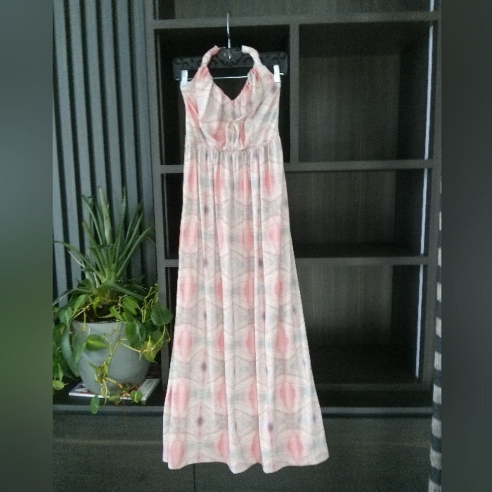 Mango Maxi Dress, Size A, Pink Peach dye